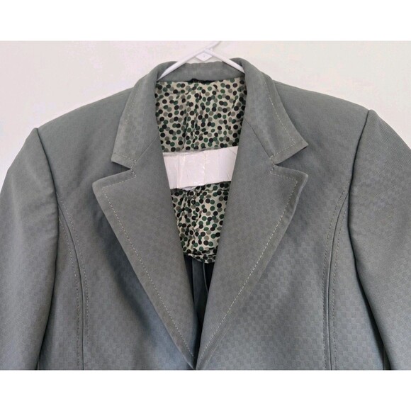 Vintage Blazer Mens 42 Hal Martin Green Gold Metal Buttons Sport Coat Jacket 70s - Picture 2 of 11